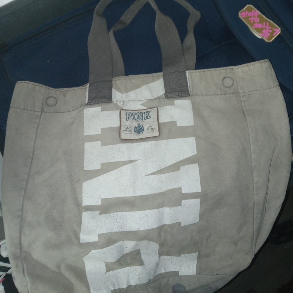 Victoria's Secret PINK Gray Tote Bag